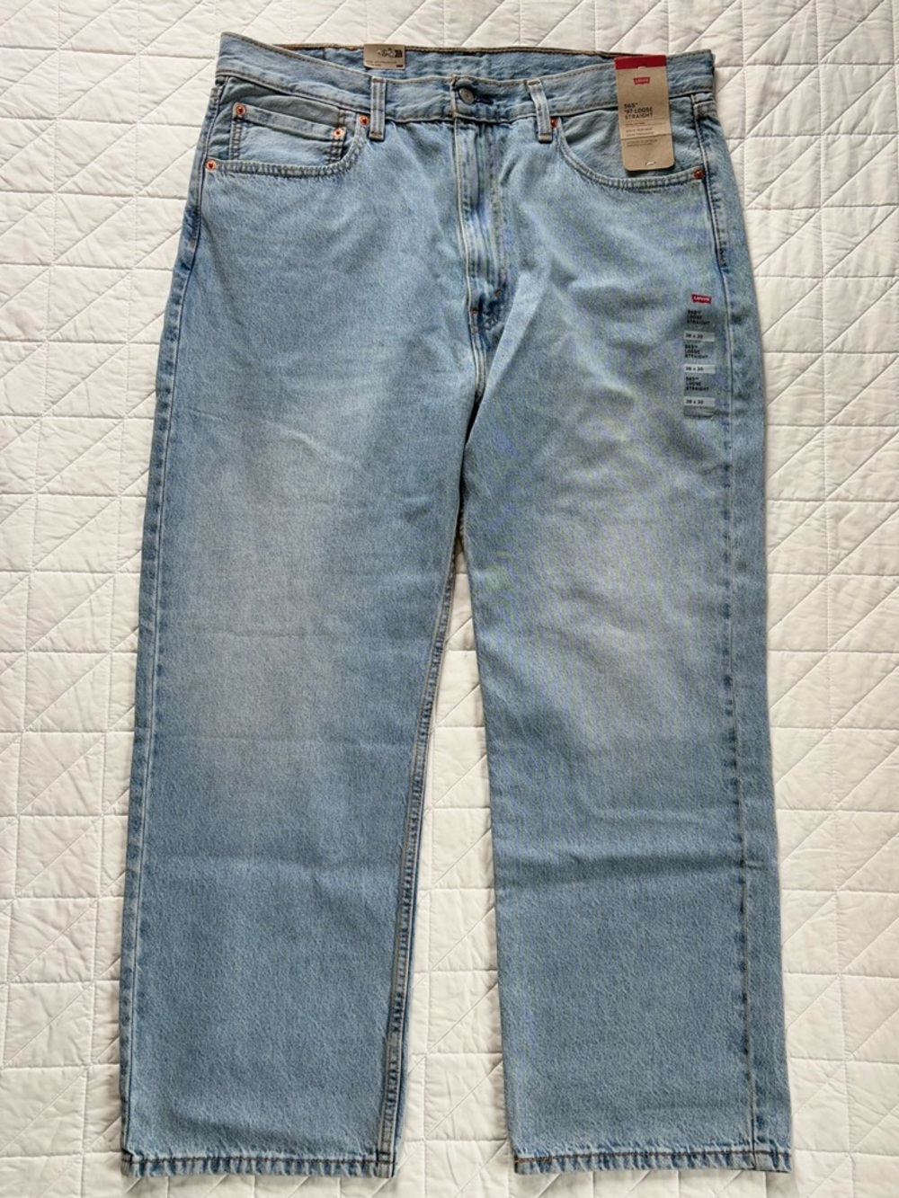 NWT Levi’s 565 '97 Loose Straight Jeans 38x30 Dark Wash